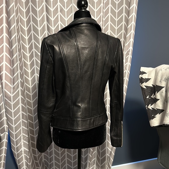 Babyton Leather Jacket, cropped, size s. NWOT - Picture 3 of 8